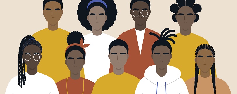 graphic of young black people 