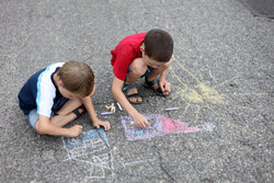 Children playing outside