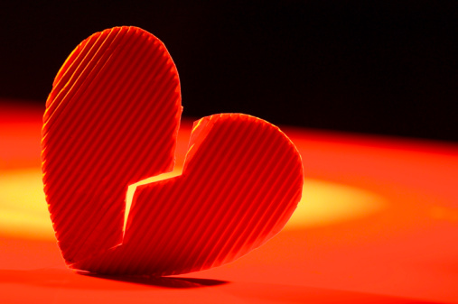 Cracked heart Cracked heart